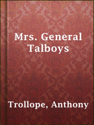 cover image of Mrs. General Talboys